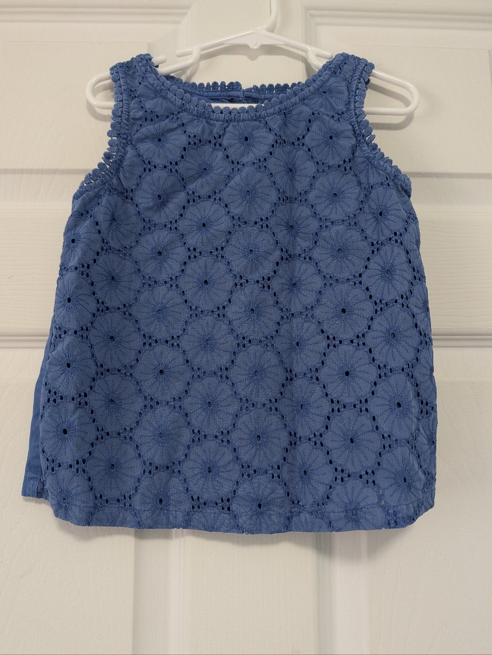 Sonoma Blue Eyelet Tank Top for Girls Size 5T